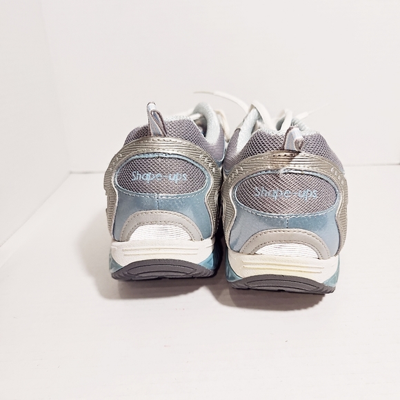 Skechers Shape Ups White Gray Tennis Shoes Size 10 - Picture 3 of 10